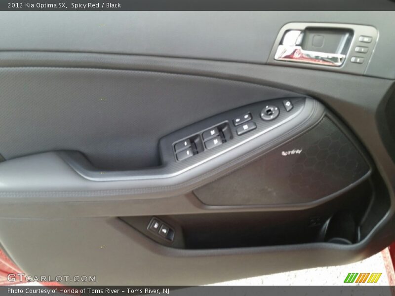 Spicy Red / Black 2012 Kia Optima SX