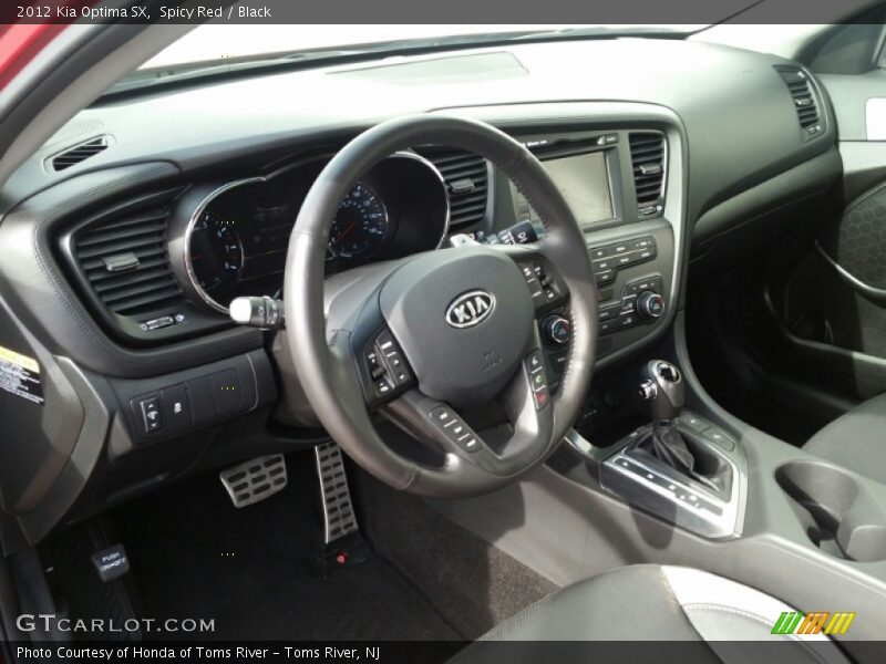 Spicy Red / Black 2012 Kia Optima SX