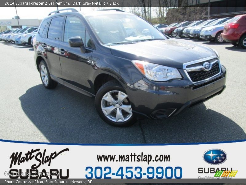 Dark Gray Metallic / Black 2014 Subaru Forester 2.5i Premium