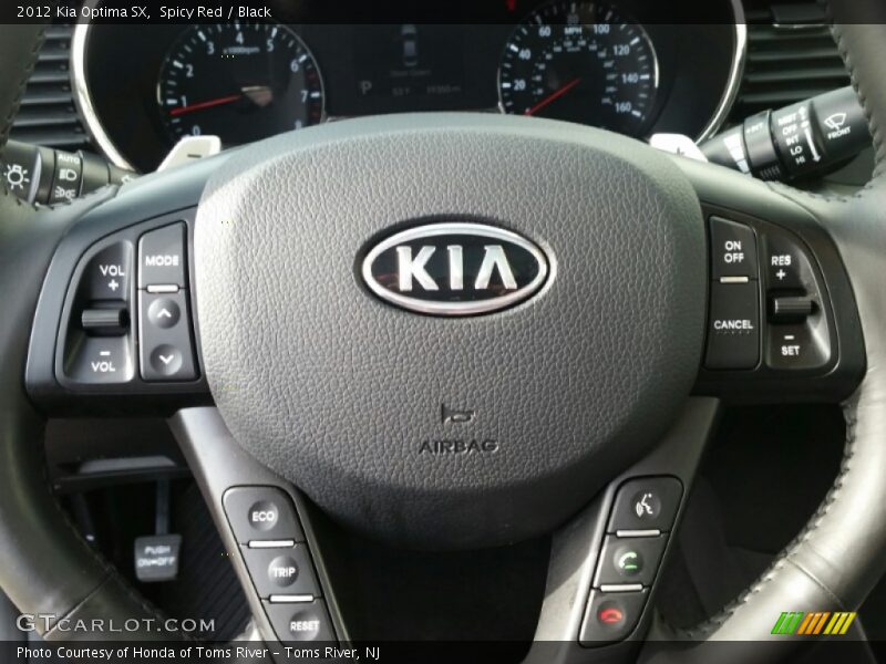 Spicy Red / Black 2012 Kia Optima SX