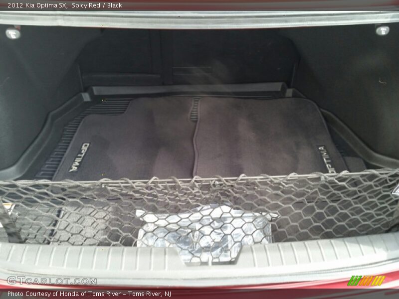 Spicy Red / Black 2012 Kia Optima SX
