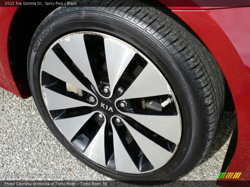 Spicy Red / Black 2012 Kia Optima SX