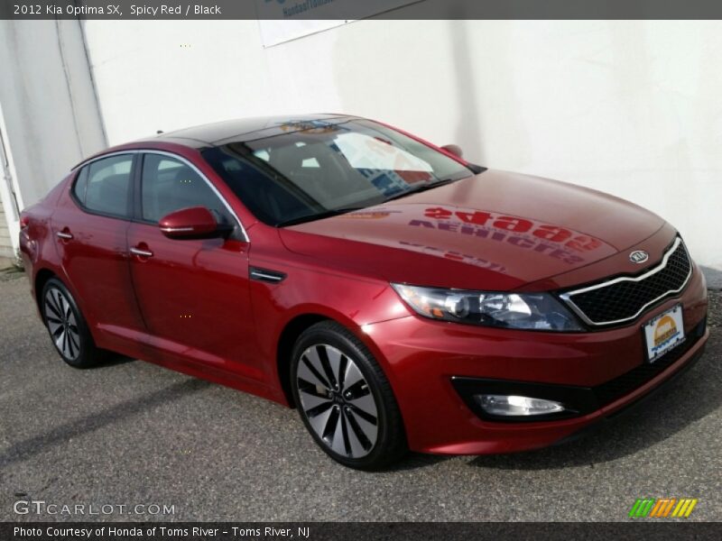 Spicy Red / Black 2012 Kia Optima SX