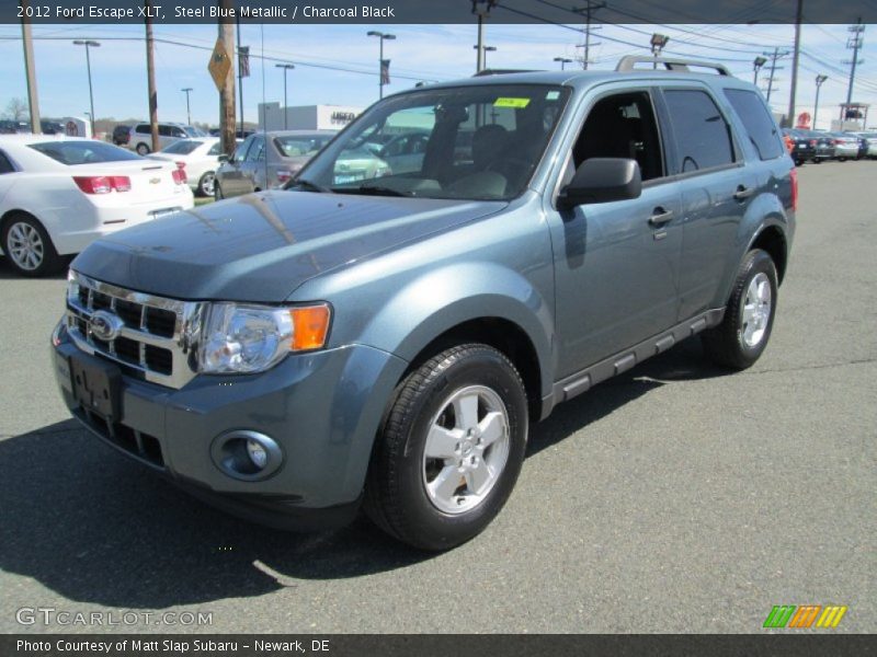 Steel Blue Metallic / Charcoal Black 2012 Ford Escape XLT