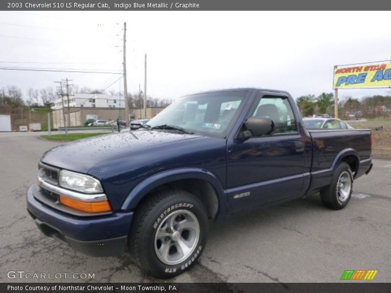 Indigo Blue Metallic / Graphite 2003 Chevrolet S10 LS Regular Cab