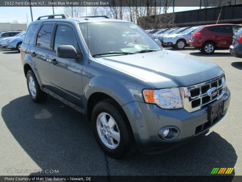 Steel Blue Metallic / Charcoal Black 2012 Ford Escape XLT
