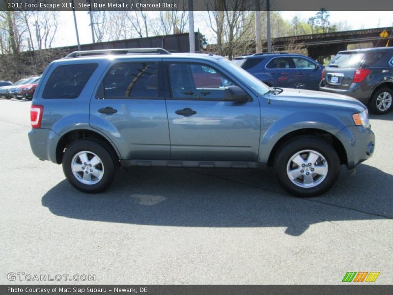 Steel Blue Metallic / Charcoal Black 2012 Ford Escape XLT