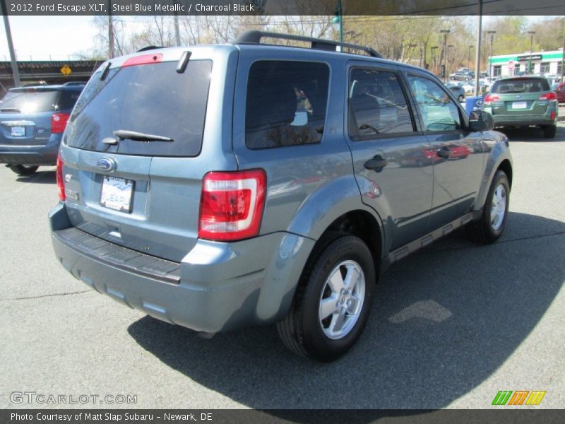 Steel Blue Metallic / Charcoal Black 2012 Ford Escape XLT