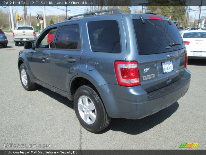 Steel Blue Metallic / Charcoal Black 2012 Ford Escape XLT