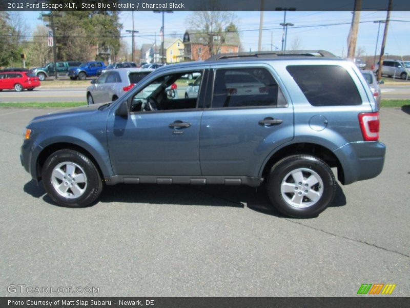 Steel Blue Metallic / Charcoal Black 2012 Ford Escape XLT