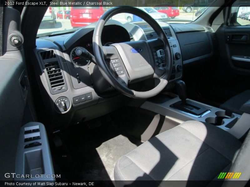 Steel Blue Metallic / Charcoal Black 2012 Ford Escape XLT