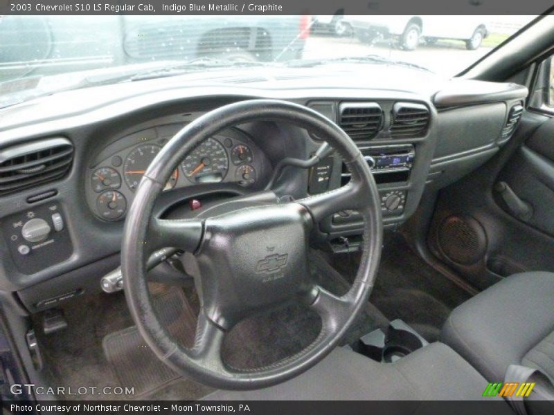 Indigo Blue Metallic / Graphite 2003 Chevrolet S10 LS Regular Cab