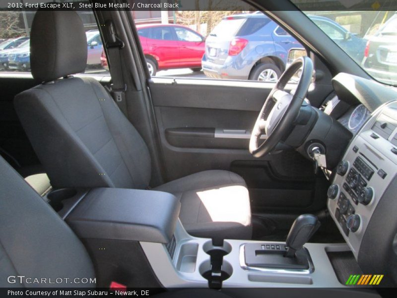 Steel Blue Metallic / Charcoal Black 2012 Ford Escape XLT