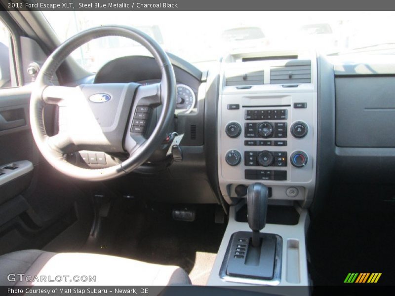 Steel Blue Metallic / Charcoal Black 2012 Ford Escape XLT