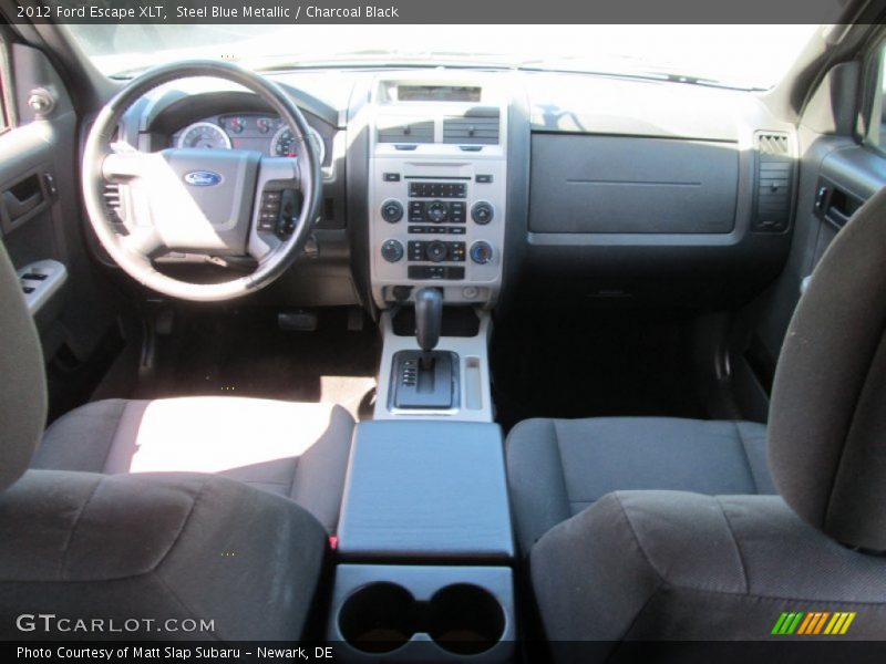 Steel Blue Metallic / Charcoal Black 2012 Ford Escape XLT