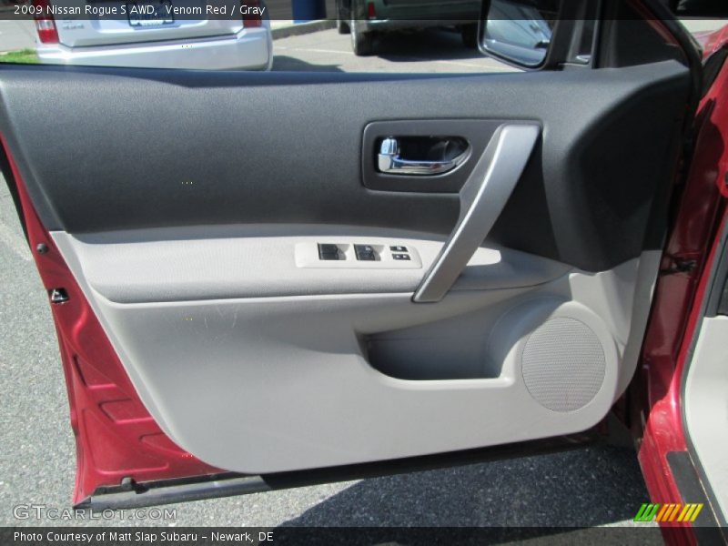 Venom Red / Gray 2009 Nissan Rogue S AWD