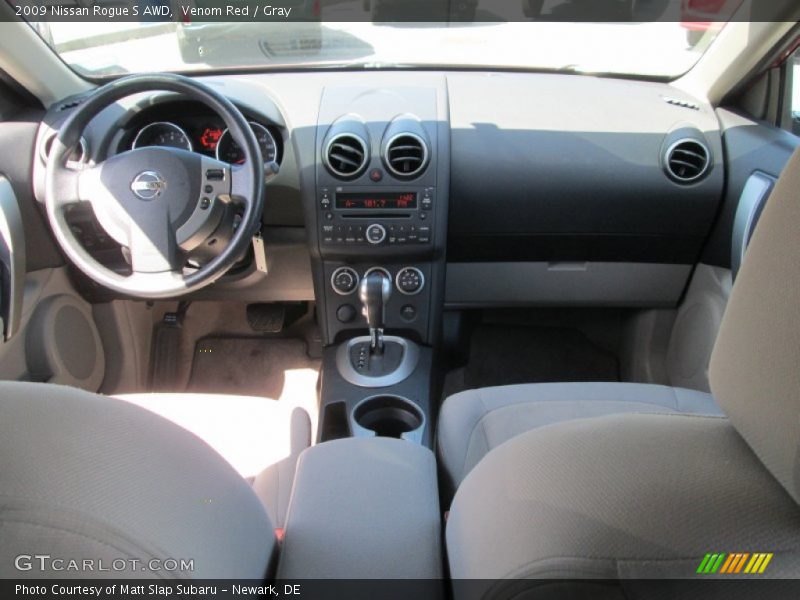 Venom Red / Gray 2009 Nissan Rogue S AWD