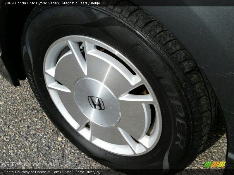 Magnetic Pearl / Beige 2009 Honda Civic Hybrid Sedan