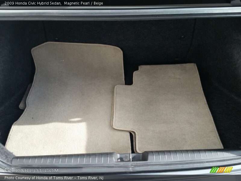 Magnetic Pearl / Beige 2009 Honda Civic Hybrid Sedan