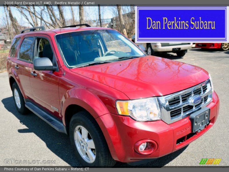 Redfire Metallic / Camel 2008 Ford Escape XLT 4WD