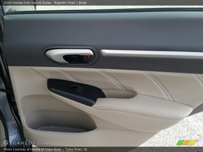 Magnetic Pearl / Beige 2009 Honda Civic Hybrid Sedan
