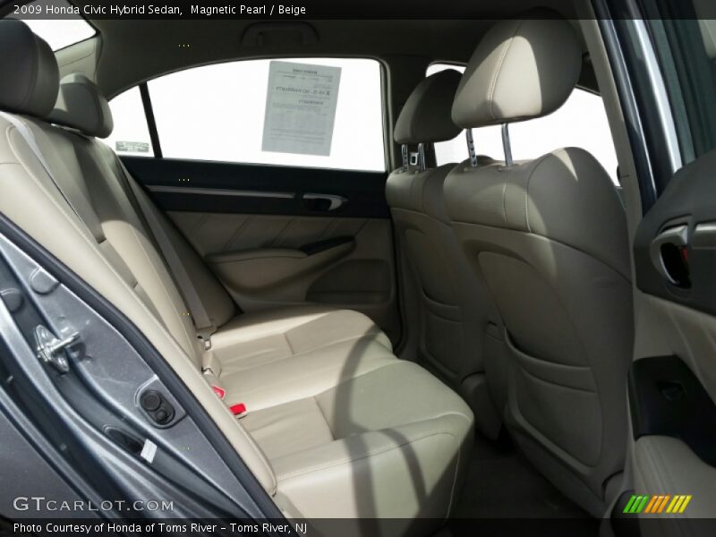 Magnetic Pearl / Beige 2009 Honda Civic Hybrid Sedan