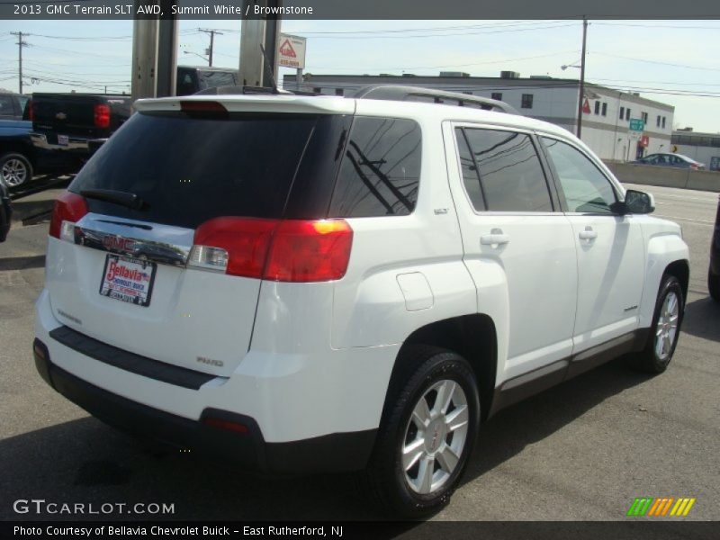 Summit White / Brownstone 2013 GMC Terrain SLT AWD