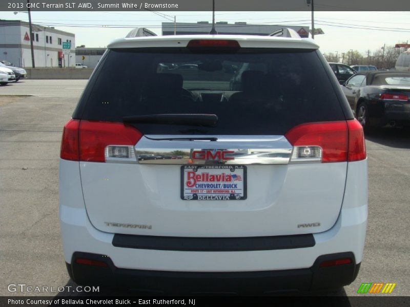 Summit White / Brownstone 2013 GMC Terrain SLT AWD