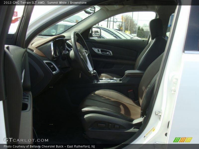 Summit White / Brownstone 2013 GMC Terrain SLT AWD