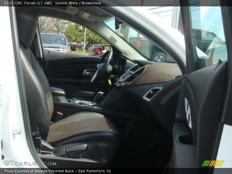 Summit White / Brownstone 2013 GMC Terrain SLT AWD