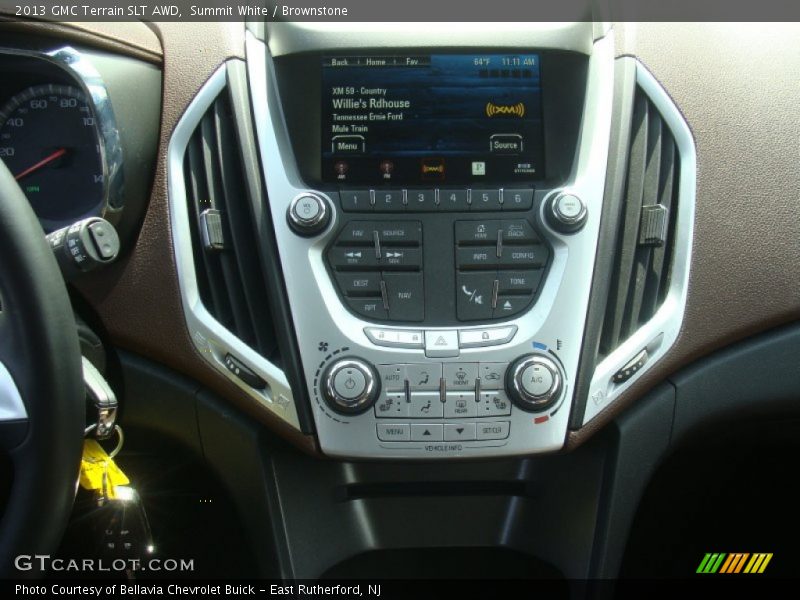 Summit White / Brownstone 2013 GMC Terrain SLT AWD