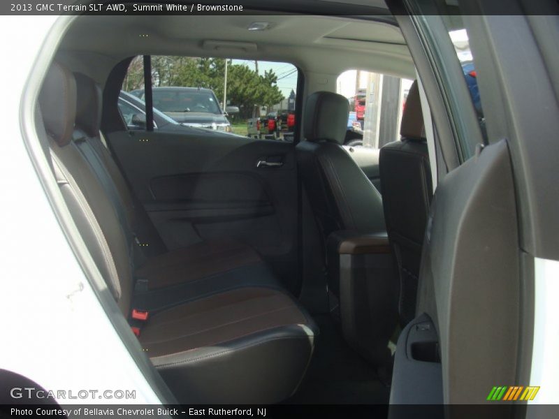Summit White / Brownstone 2013 GMC Terrain SLT AWD