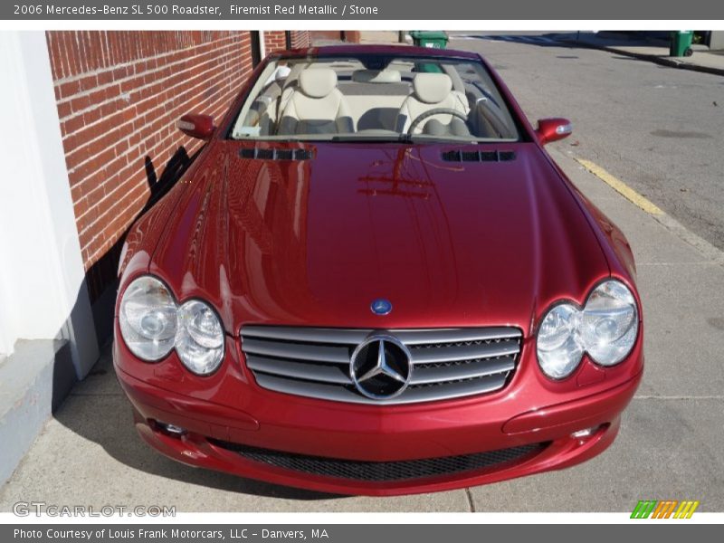 Firemist Red Metallic / Stone 2006 Mercedes-Benz SL 500 Roadster