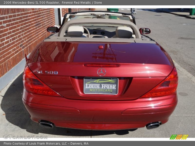 Firemist Red Metallic / Stone 2006 Mercedes-Benz SL 500 Roadster