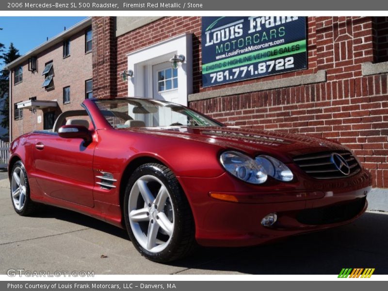 Firemist Red Metallic / Stone 2006 Mercedes-Benz SL 500 Roadster