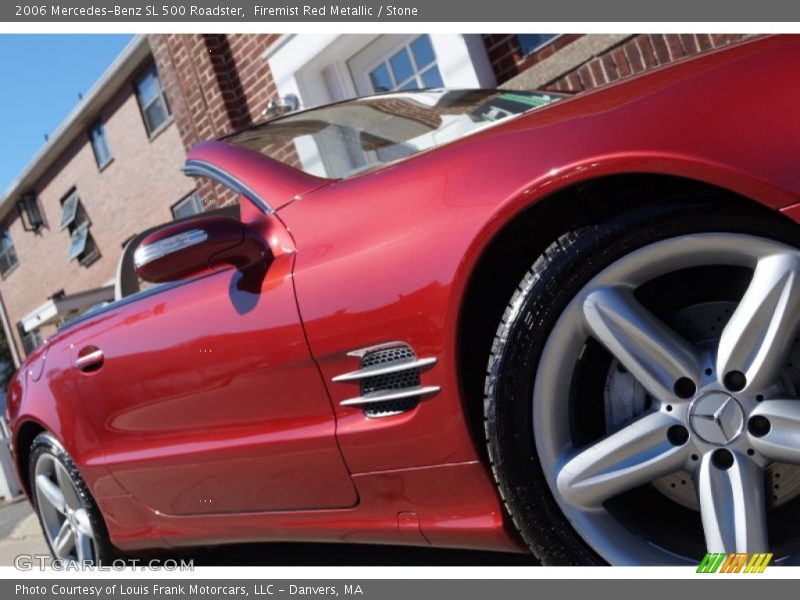 Firemist Red Metallic / Stone 2006 Mercedes-Benz SL 500 Roadster