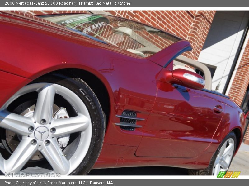 Firemist Red Metallic / Stone 2006 Mercedes-Benz SL 500 Roadster