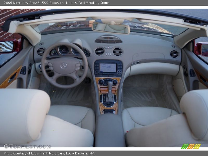 Firemist Red Metallic / Stone 2006 Mercedes-Benz SL 500 Roadster