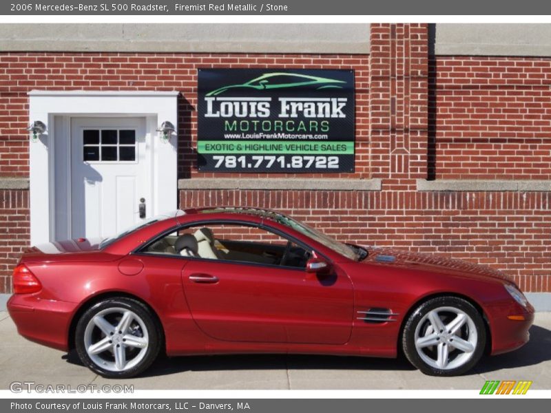 Firemist Red Metallic / Stone 2006 Mercedes-Benz SL 500 Roadster