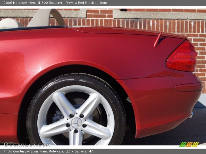 Firemist Red Metallic / Stone 2006 Mercedes-Benz SL 500 Roadster