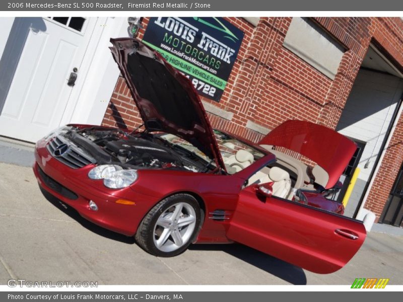 Firemist Red Metallic / Stone 2006 Mercedes-Benz SL 500 Roadster