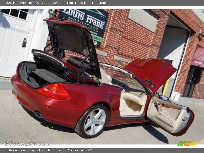 Firemist Red Metallic / Stone 2006 Mercedes-Benz SL 500 Roadster