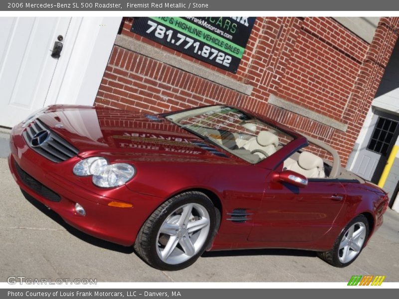 Firemist Red Metallic / Stone 2006 Mercedes-Benz SL 500 Roadster