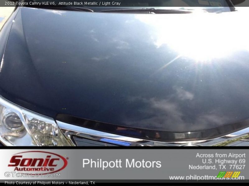 Attitude Black Metallic / Light Gray 2012 Toyota Camry XLE V6