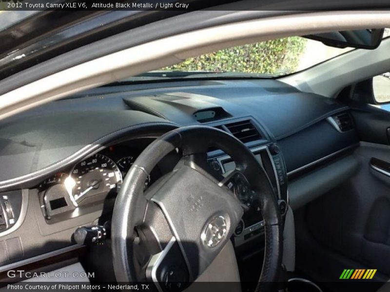 Attitude Black Metallic / Light Gray 2012 Toyota Camry XLE V6