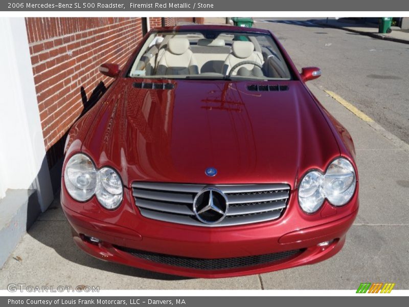 Firemist Red Metallic / Stone 2006 Mercedes-Benz SL 500 Roadster