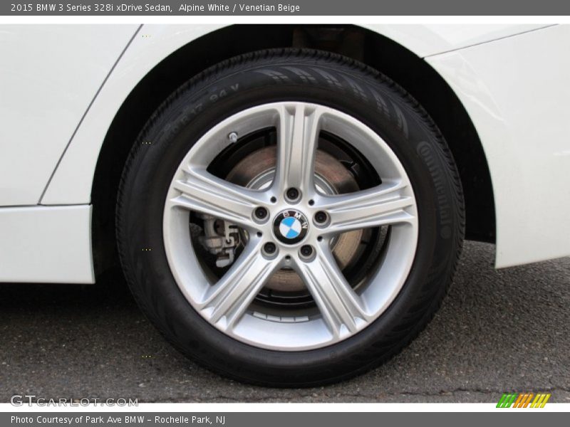 Alpine White / Venetian Beige 2015 BMW 3 Series 328i xDrive Sedan