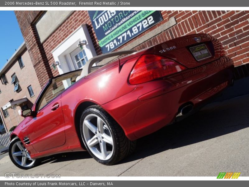 Firemist Red Metallic / Stone 2006 Mercedes-Benz SL 500 Roadster