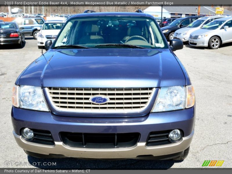 Medium Wedgewood Blue Metallic / Medium Parchment Beige 2003 Ford Explorer Eddie Bauer 4x4