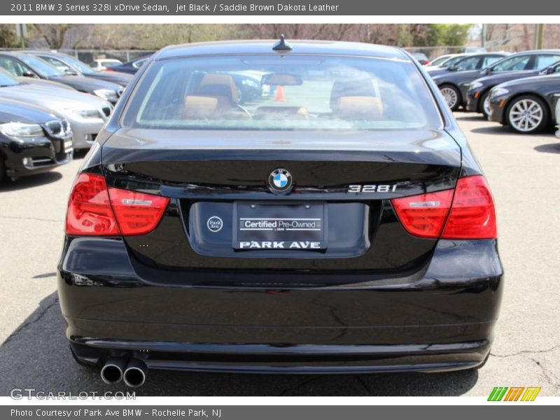 Jet Black / Saddle Brown Dakota Leather 2011 BMW 3 Series 328i xDrive Sedan